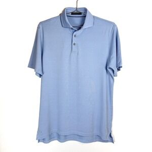 Greyson Mens Polo Shirt Medium‎ Blue Brrr Cooling Technology Golf